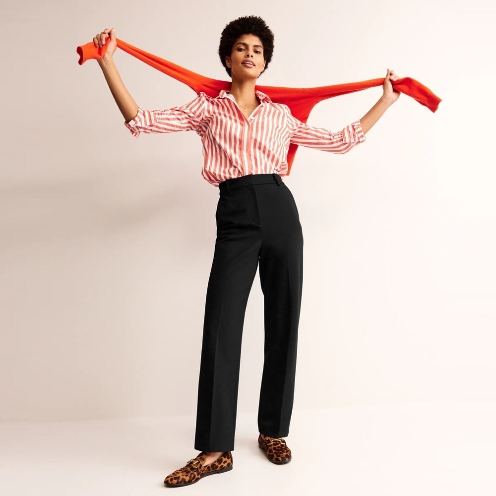Boden - Pimlico Ponte Trousers - Gray